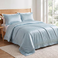 King Duvet Cover,100% Bamboo Viscose‑Derived,Cooling Duvet Cover 3 Pcs Set
