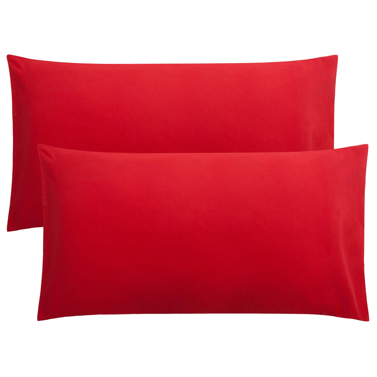 FLXXIE 2-Pack Microfiber Queen Pillow Cases, Envelope Closure, Black