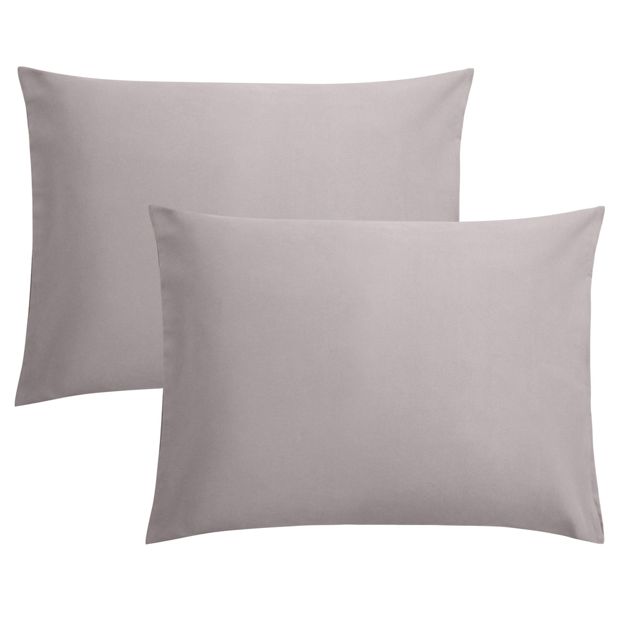 FLXXIE 2-Pack Microfiber Queen Pillow Cases, Envelope Closure, Black