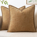 MIULEE Decorative Couch Throw Pillow Covers 18x18 Inch Navy 2 Pack