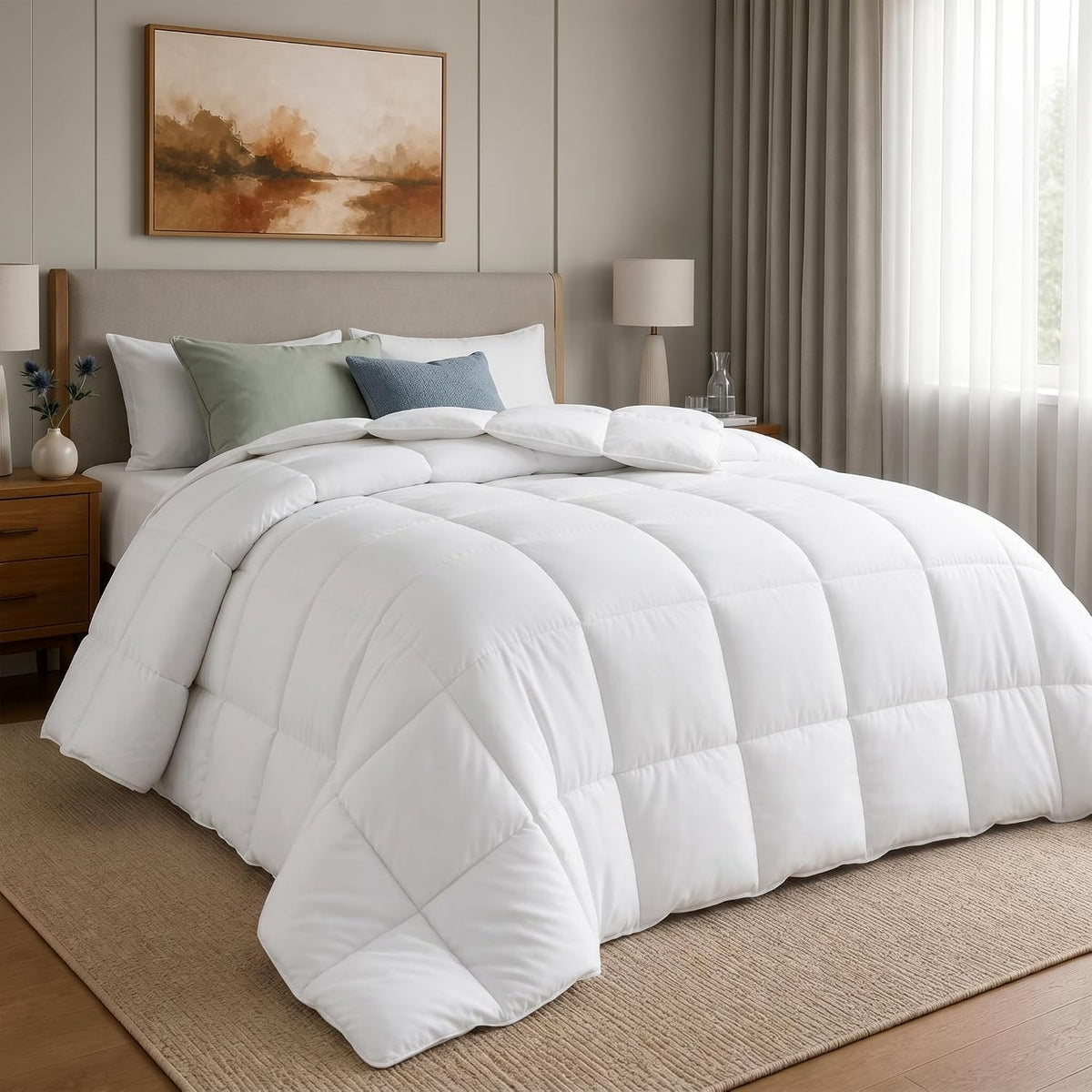 Utopia Bedding Comforter King Size, Duvet Insert, White, 90 x 102 Inches
