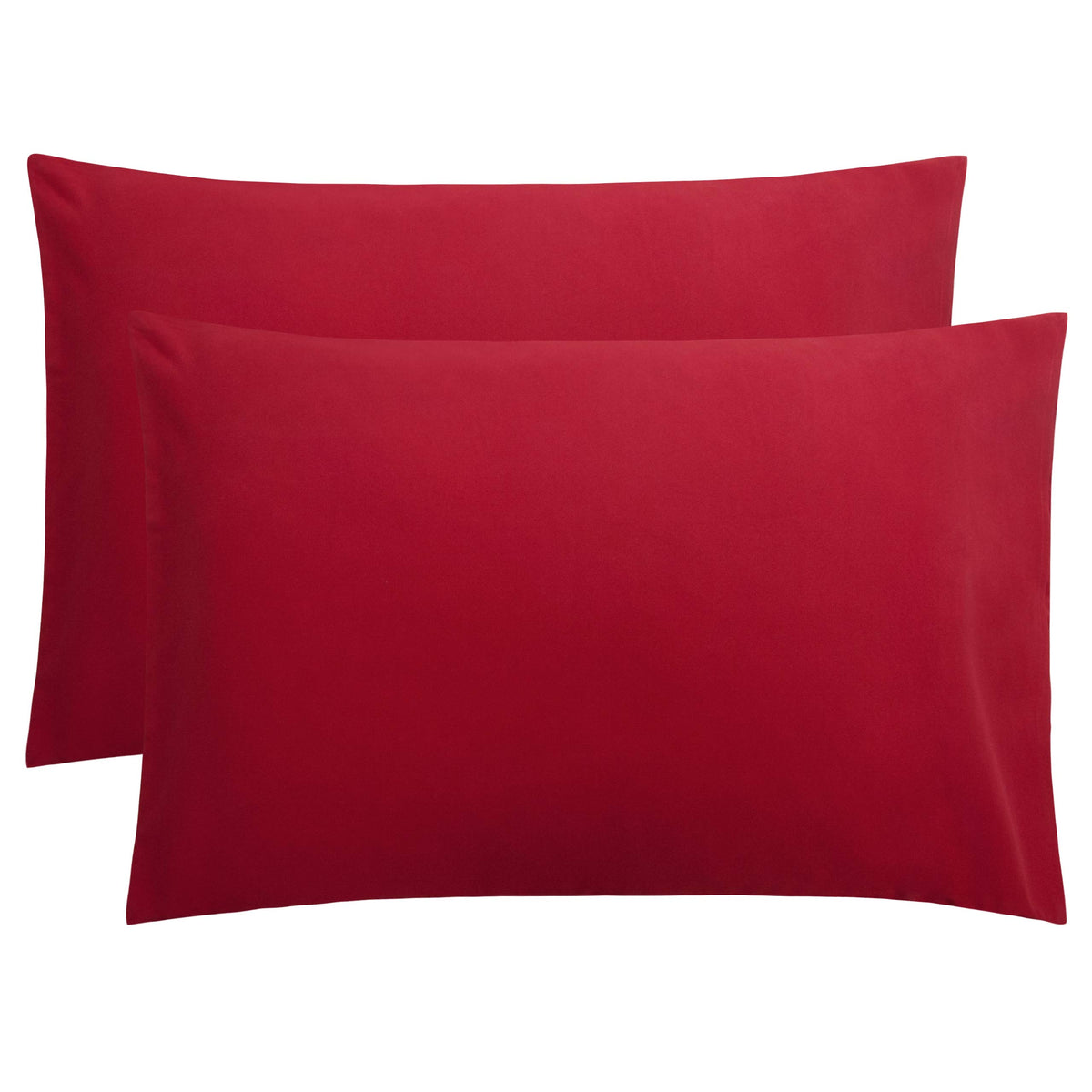 FLXXIE 2-Pack Microfiber Queen Pillow Cases, Envelope Closure, Black