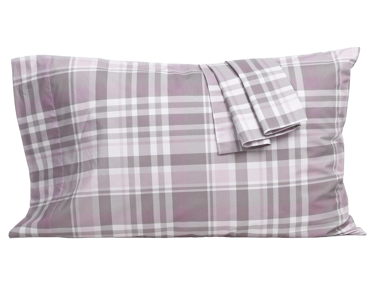 Pillow Cases Standard Queen Size 100% Cotton Percale Set of 2, White
