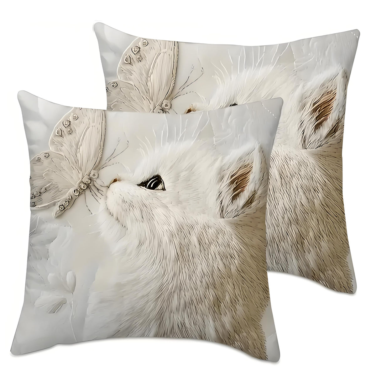 Decorative Throw Pillow Covers, Modern Abstract Brown Geometric Pattern, Set of 2，18x18 Pillows Linen Pillowcase，Modern Decorative Square Pillowcases for Sofa Couch Bedroom Living Room Car