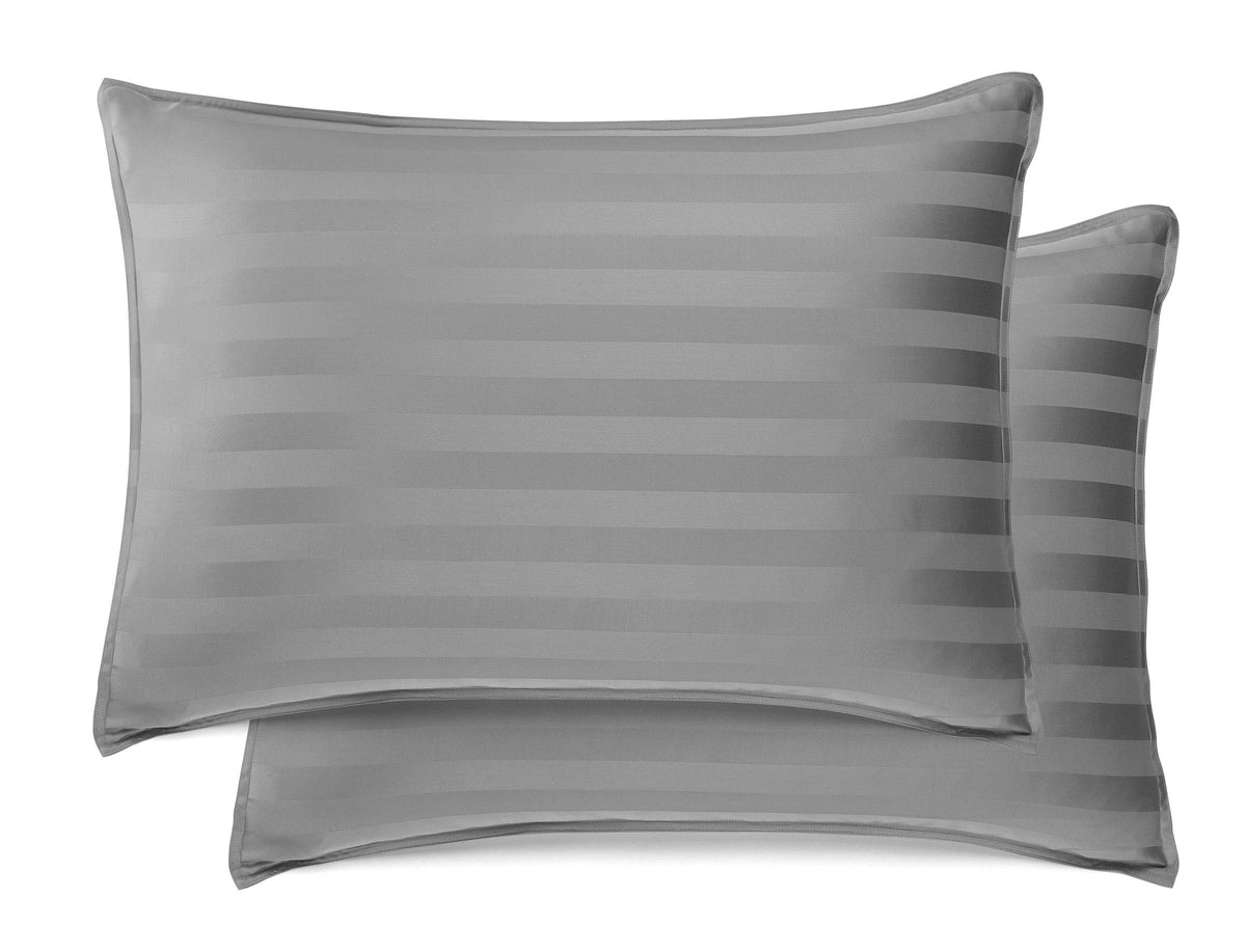 Queen Pillowcases by Pure Bamboo, Genuine 100% Organic Viscose Derived from Bamboo, Luxuriously Soft & Cooling, Double Stitching, Envelope Closure (2 Queen Pillowcases, White)