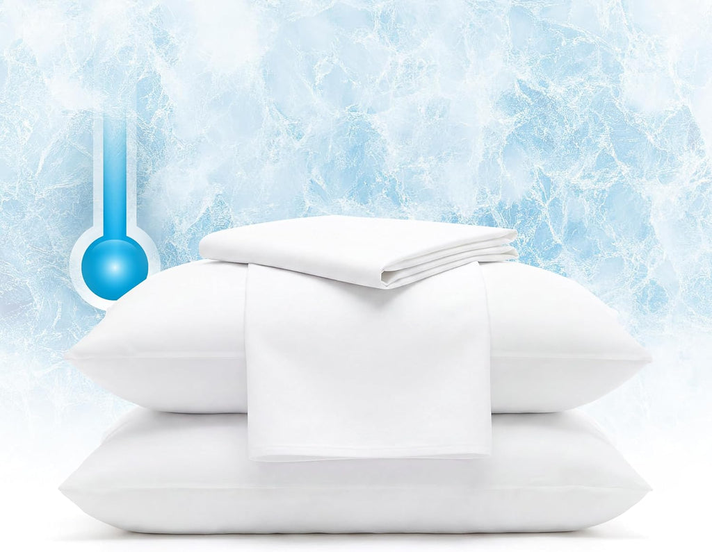 Serta Power Chill Cooling Pillow Protectors, Standard/Queen (2 Pack)