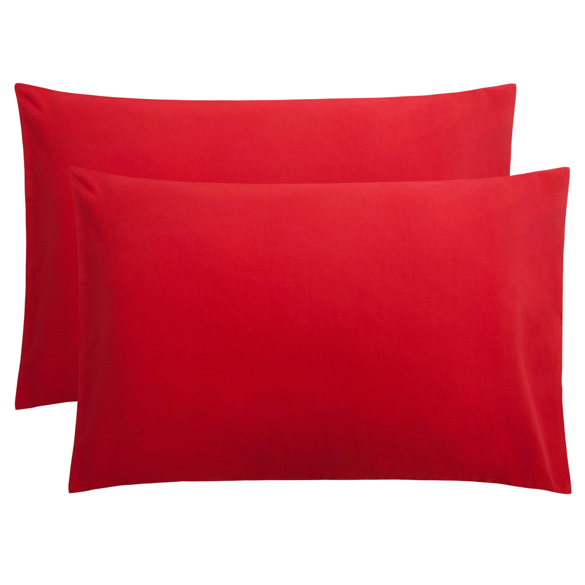 FLXXIE 2-Pack Microfiber Queen Pillow Cases, Envelope Closure, Black
