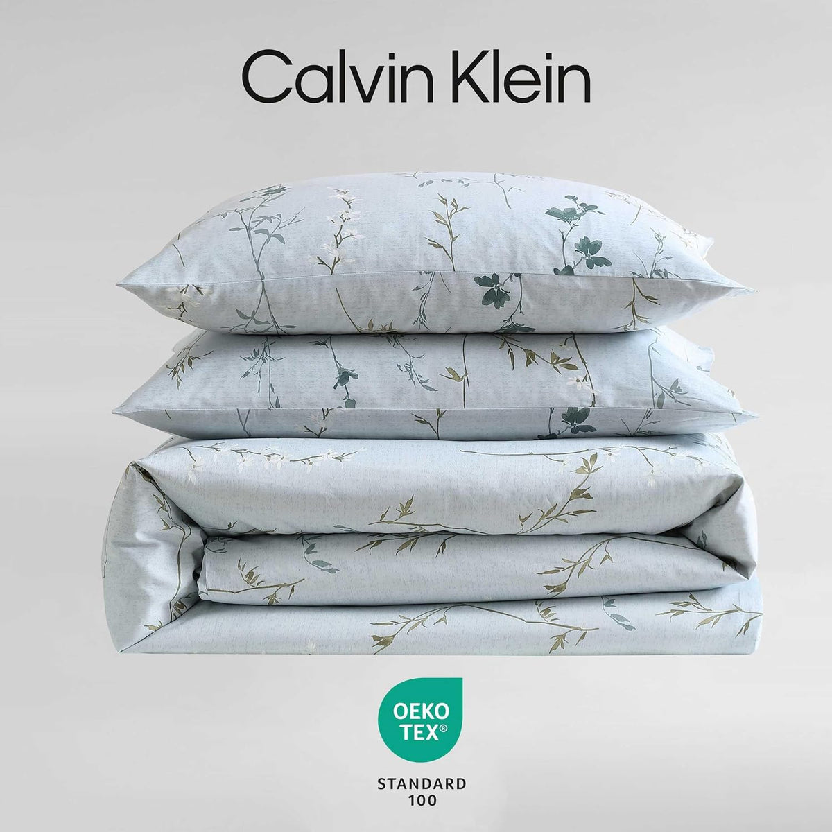 Calvin Klein - King Duvet Cover Set with Shams, Cotton Sateen