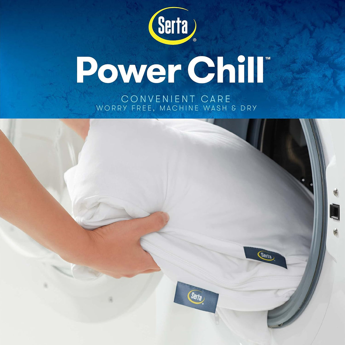 Serta Power Chill Cooling Pillow Protectors, Standard/Queen (2 Pack)