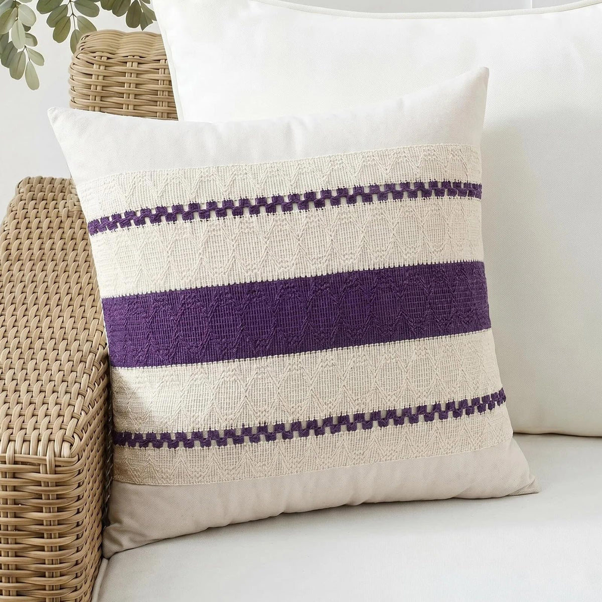 Fancy Homi Set of 1 Navy Blue Lumbar Decorative Throw Pillow Covers 12x20 Inch for Couch Bed Sofa Living Room, Soft Cotton blend Woven Textured Cushion Case