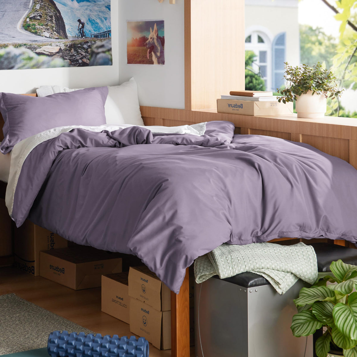 Bedsure White Duvet Cover Queen Size - Soft Double Brushed Bedding Set for Kids & Adults, Zipper Closure, 3 Pieces, Includes 1 Duvet Cover (90"x90") & 2 Pillow Shams, NO Comforter