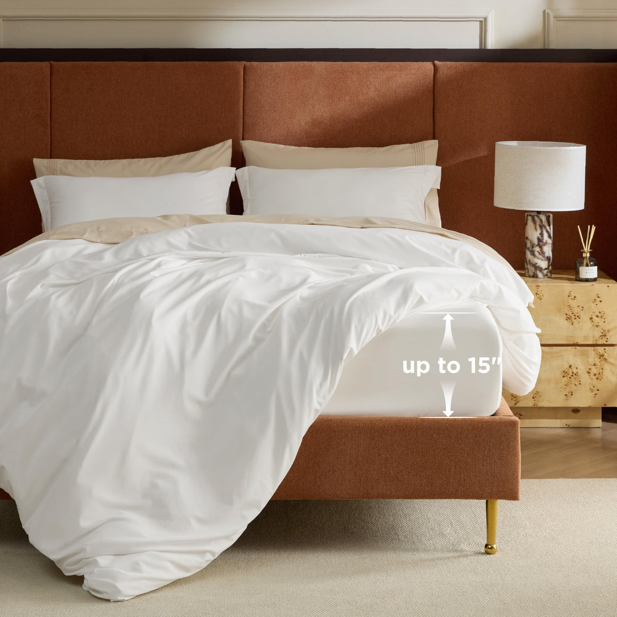 Bedsure Duvet Cover Full Size - Soft Double Brushed Bedding Set for Kids & Adults, Zipper Closure, 3 Pieces, Includes 1 Duvet Cover (80"x90") & 2 Pillow Shams, NO Comforter, White