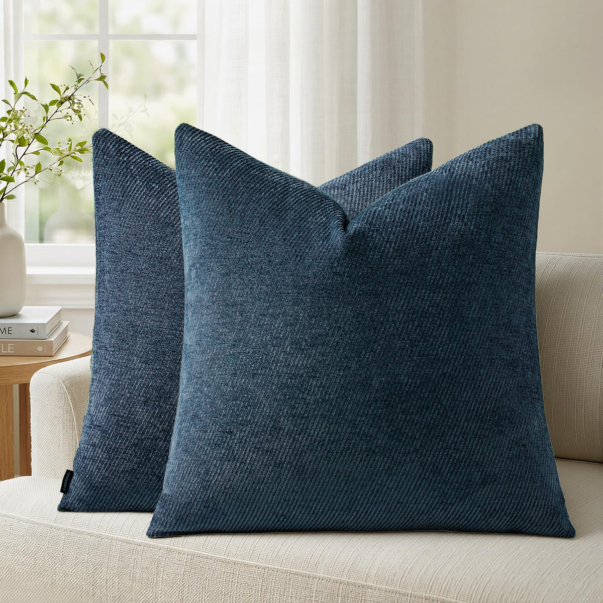 a moment Fall Decorative Throw Pillow Covers Pack of 2,12x20 Inch Rust