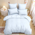 Nayoroom Gingham Duvet Cover Set Queen Brown Tan Plaid Checkered Bedding