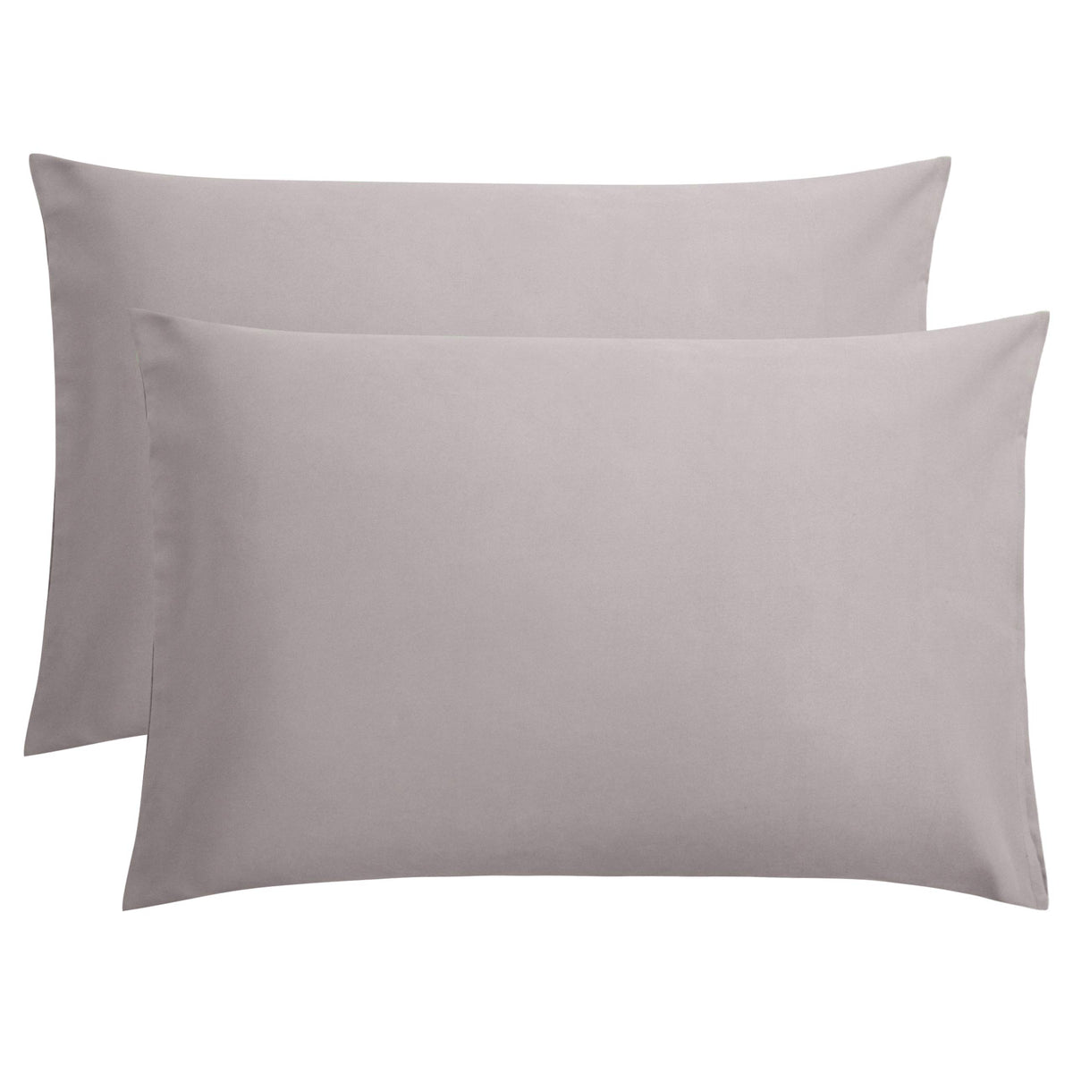 FLXXIE 2-Pack Microfiber Queen Pillow Cases, Envelope Closure, Black