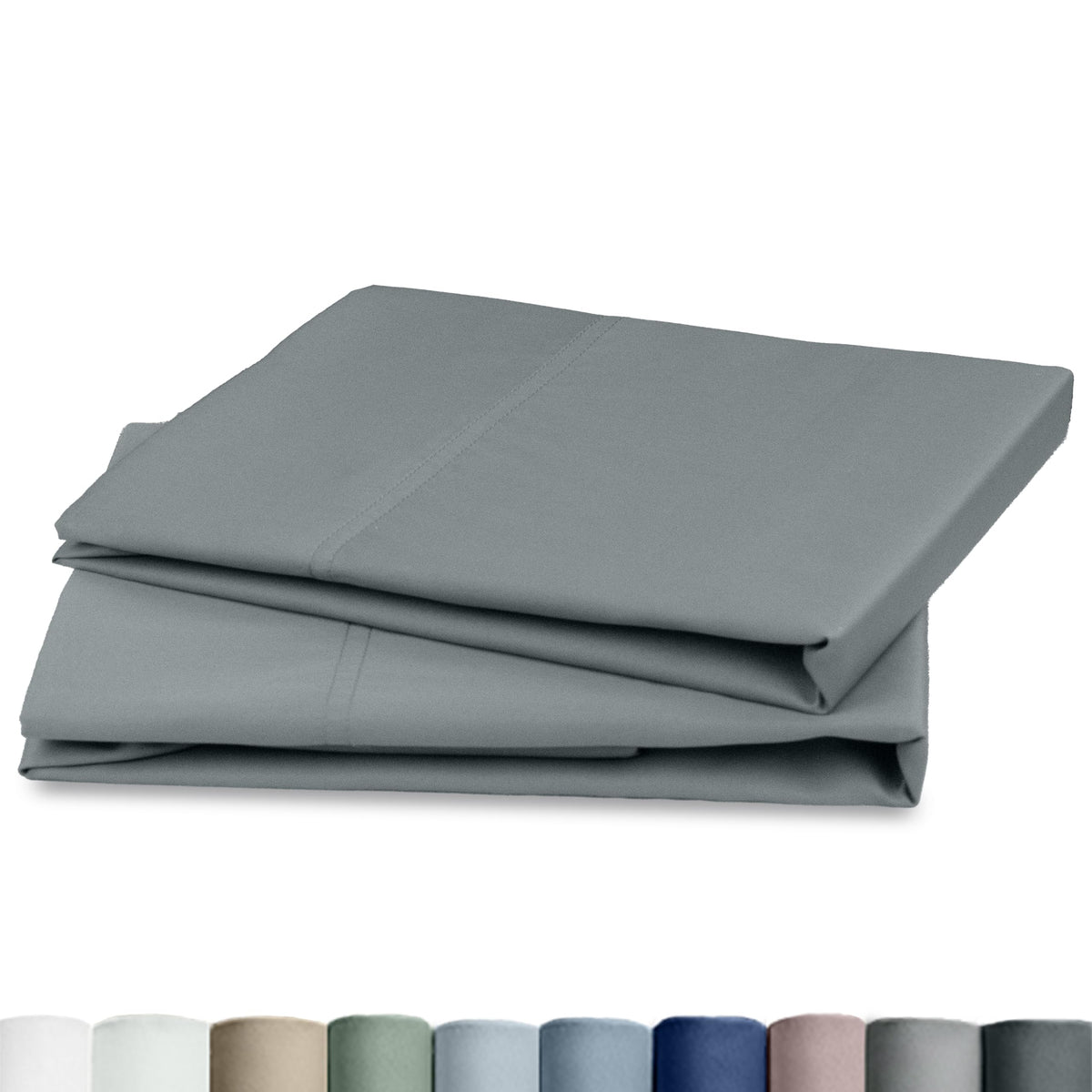 California Design Den 100% Egyptian Cotton 2 Pillow Cases Standard Size