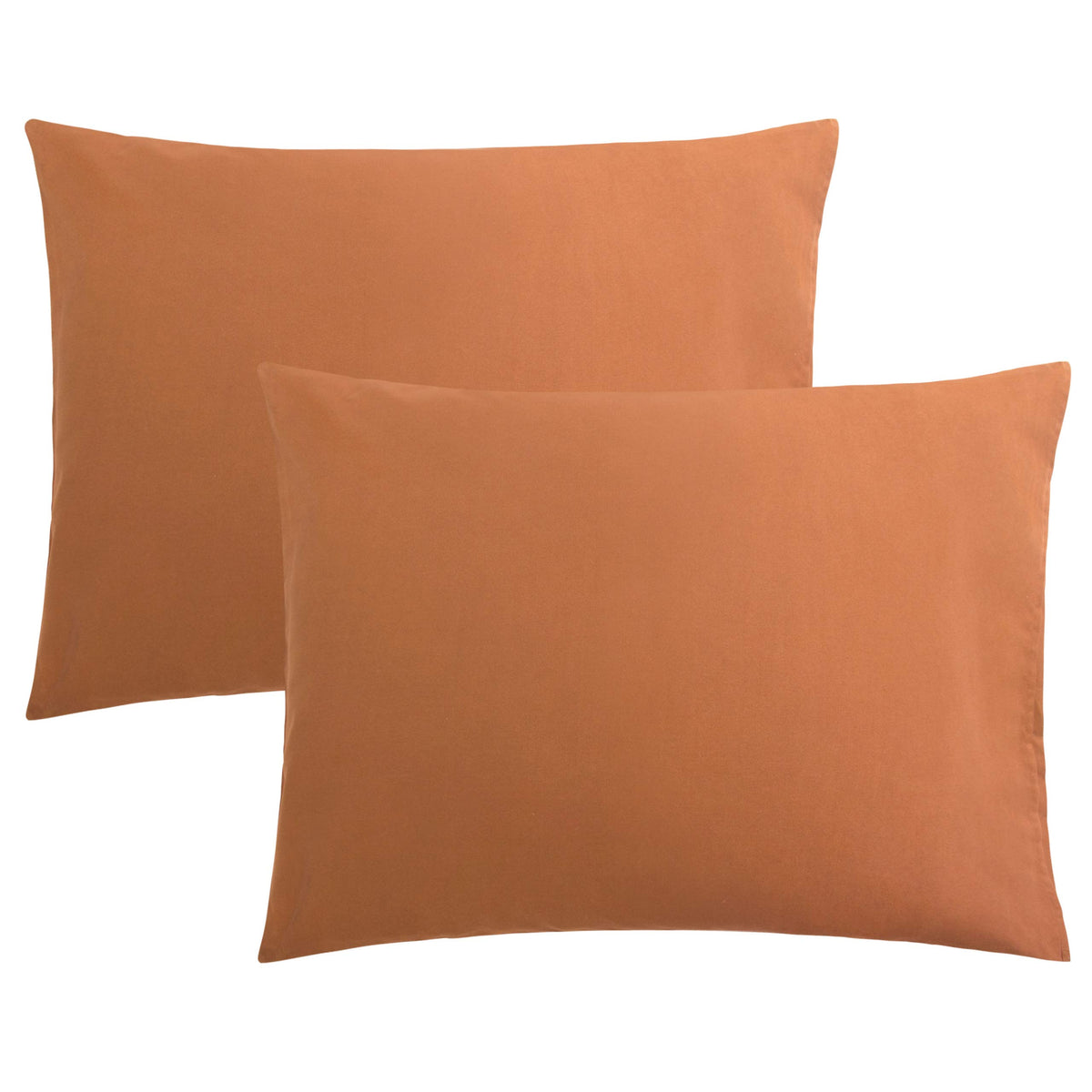 FLXXIE 2-Pack Microfiber Queen Pillow Cases, Envelope Closure, Black