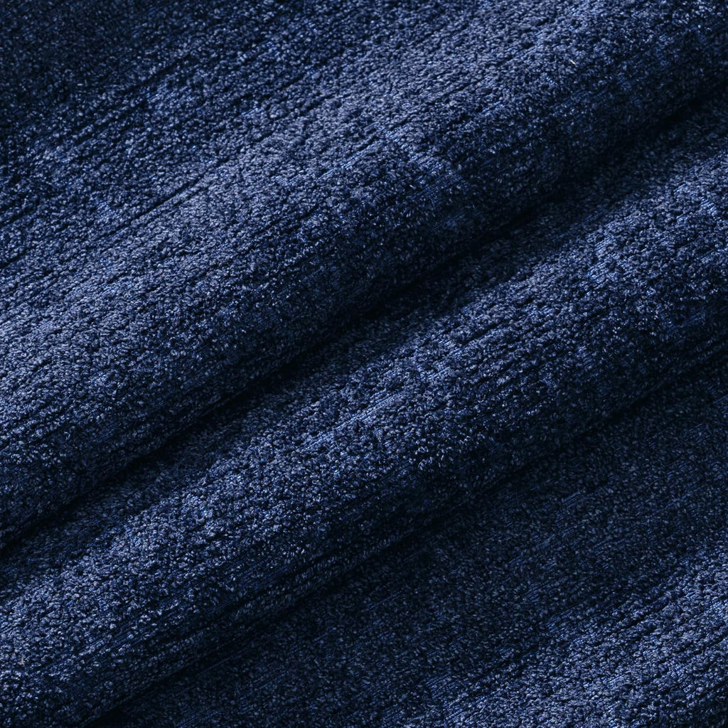 MIULEE Couch Pillow Covers Textured Chenille Home Decor 18x18 Navy Blue