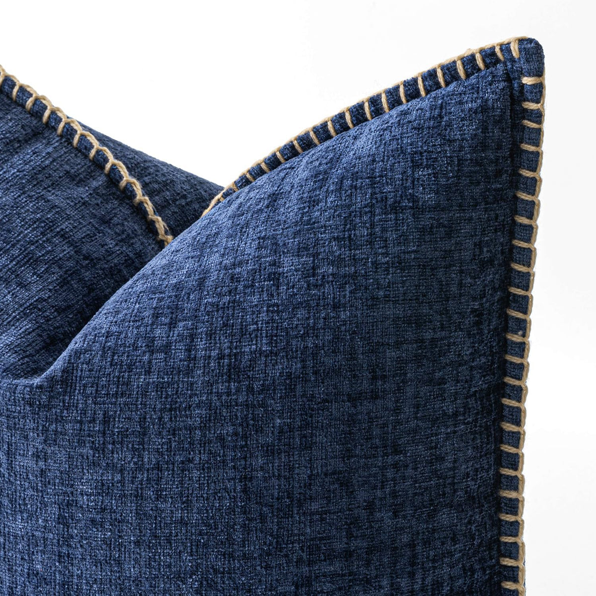 MIULEE Decorative Couch Throw Pillow Covers 18x18 Inch Navy 2 Pack