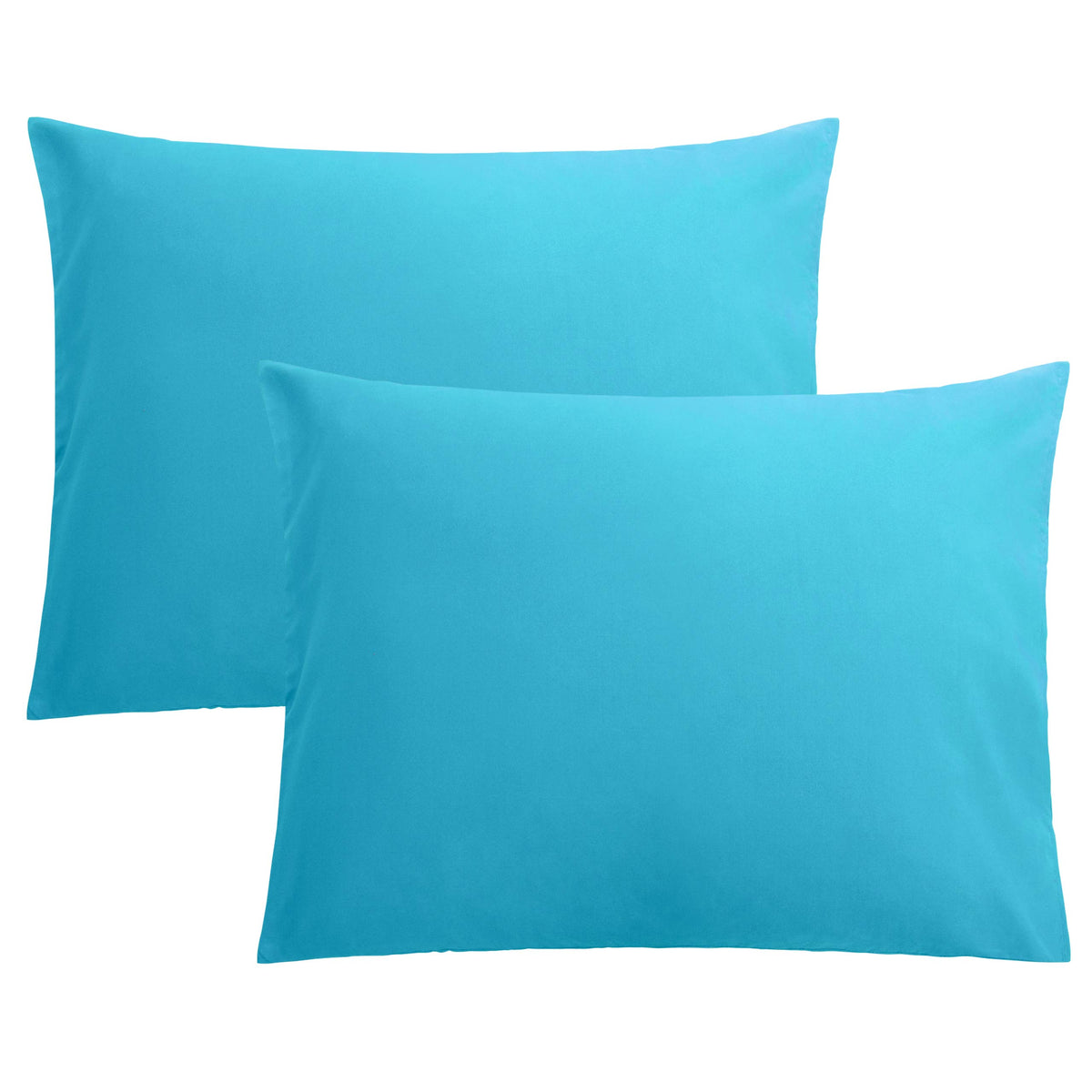 FLXXIE 2-Pack Microfiber Queen Pillow Cases, Envelope Closure, Black