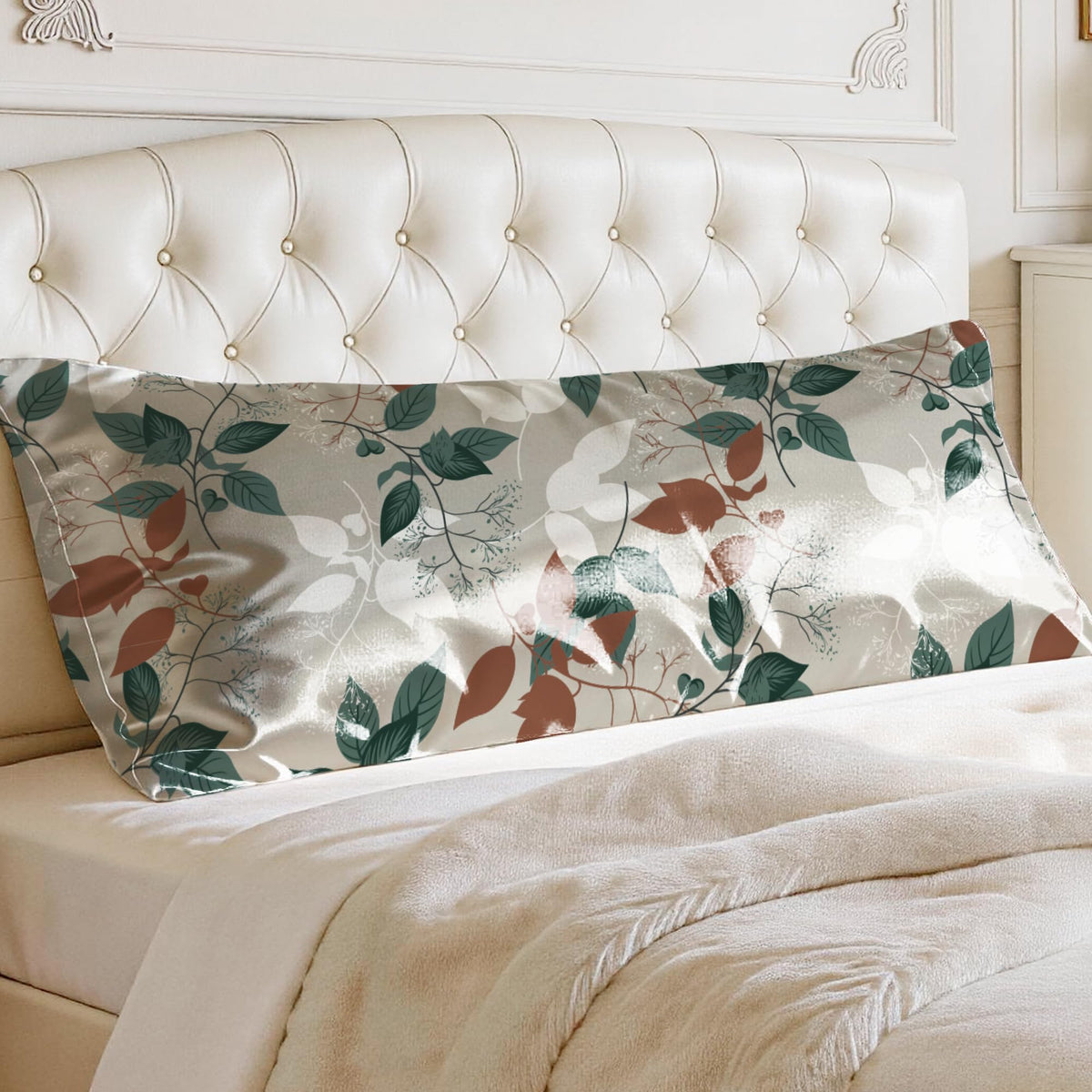 EXQ Home Satin Pillowcase for Hair and Skin Queen - Printed Black Sun