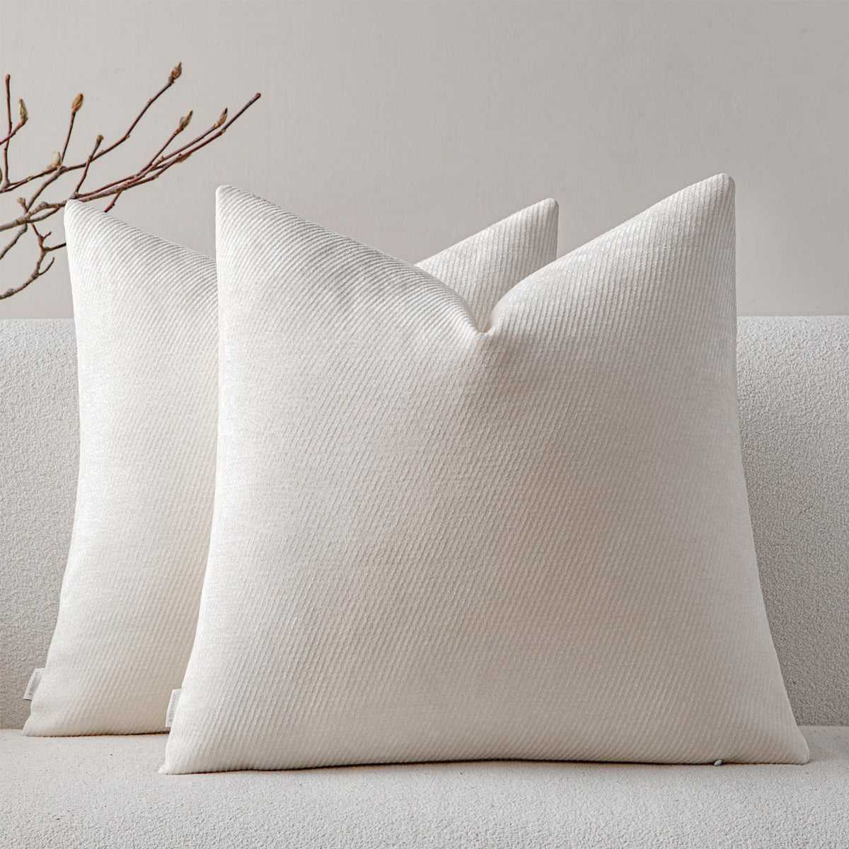 a moment Fall Decorative Throw Pillow Covers Pack of 2,12x20 Inch Rust