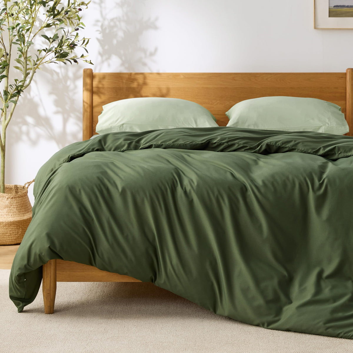 Bedsure Duvet Cover Full Size - Soft Double Brushed Bedding Set for Kids & Adults, Zipper Closure, 3 Pieces, Includes 1 Duvet Cover (80"x90") & 2 Pillow Shams, NO Comforter, White