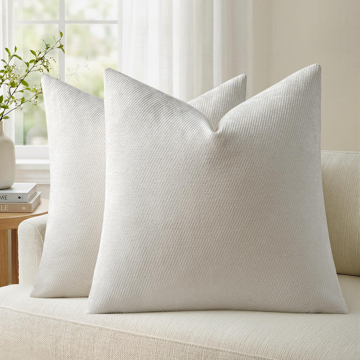 a moment Fall Decorative Throw Pillow Covers Pack of 2,12x20 Inch Rust