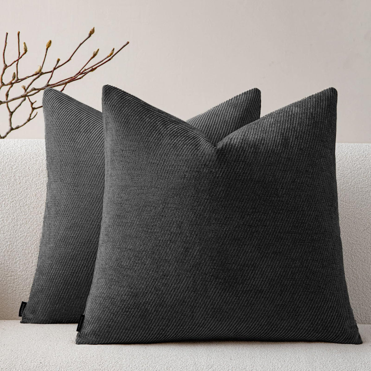 a moment Fall Decorative Throw Pillow Covers Pack of 2,12x20 Inch Rust