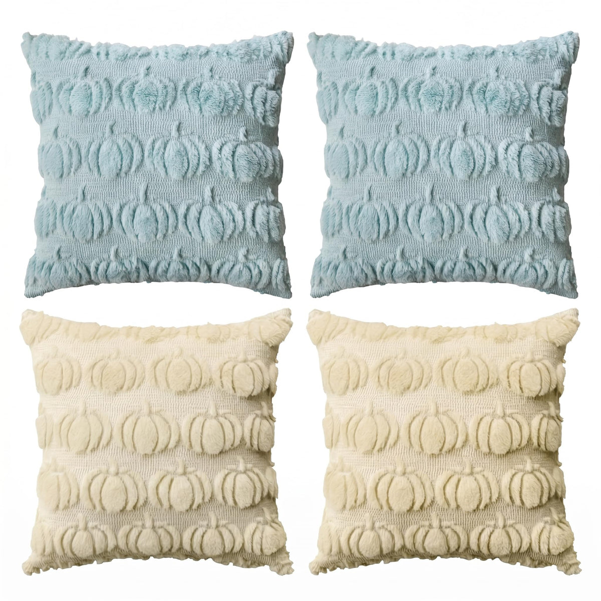 AVOIN colorlife Caramel Fall Pumpkin Throw Pillow Covers 20x20 Inch
