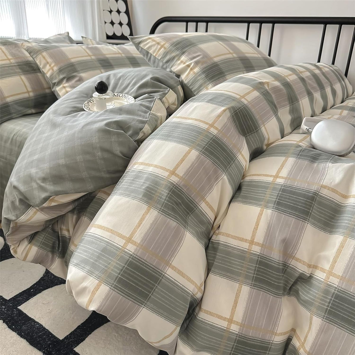 Purple Bedding Duvet Cover Full Size 3 Pieces Pale Mauve Duvet Cover Boho Solid Bedding Set Luxury Soft Jersey Knit Cotton Comforter Cover with 2 Pillowcases Breathable Soft Mauve Color Bedding Set
