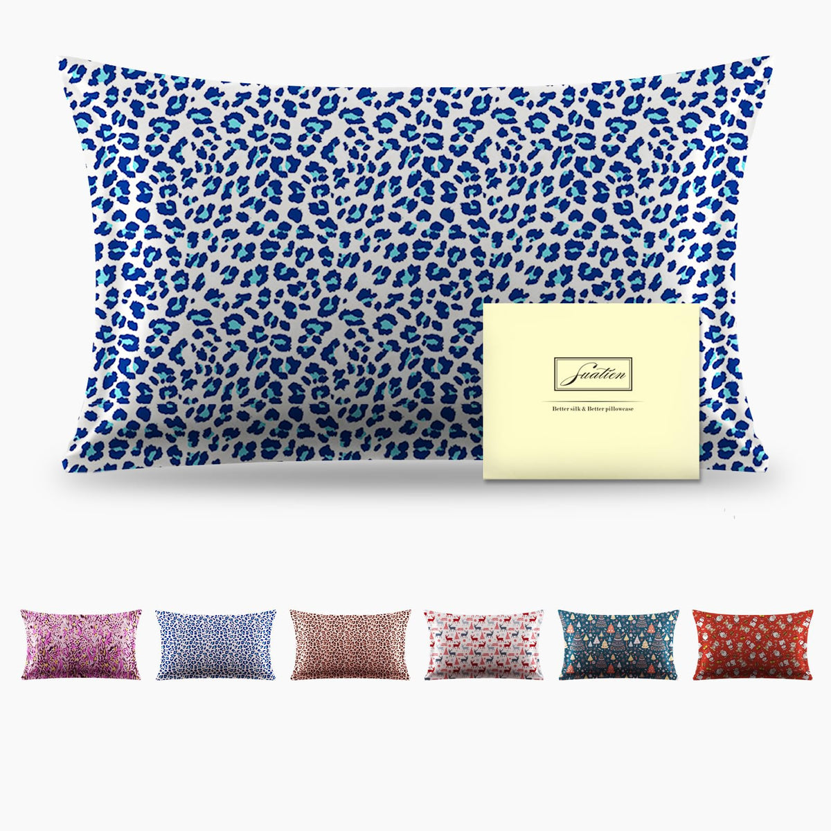 Mulberry Silk Pillowcase for Hair and Skin Standard Size 20"X 26" Pillow Case with Hidden Zipper Soft Breathable Smooth Cooling Silk Pillow Covers for Sleeping (Haze Blue,Standard,1Pcs)