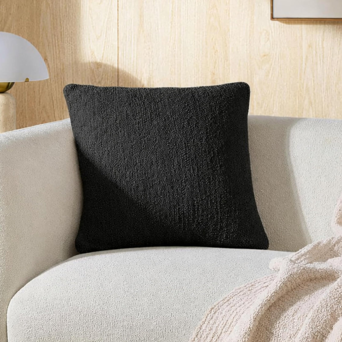 Sunday Citizen Snug Throw Pillow – Soft Memory Foam Decorative Pillow, Plush Snug Fabric Cover, Cozy Sofa & Bed Pillow, Washable Cover, Luxury Throw Pillow (Coal)