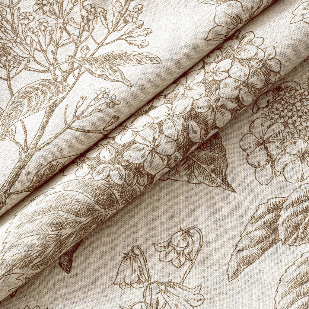 Set of 2 Decorative Floral Pillow Covers 18x18 Inch Light Brown