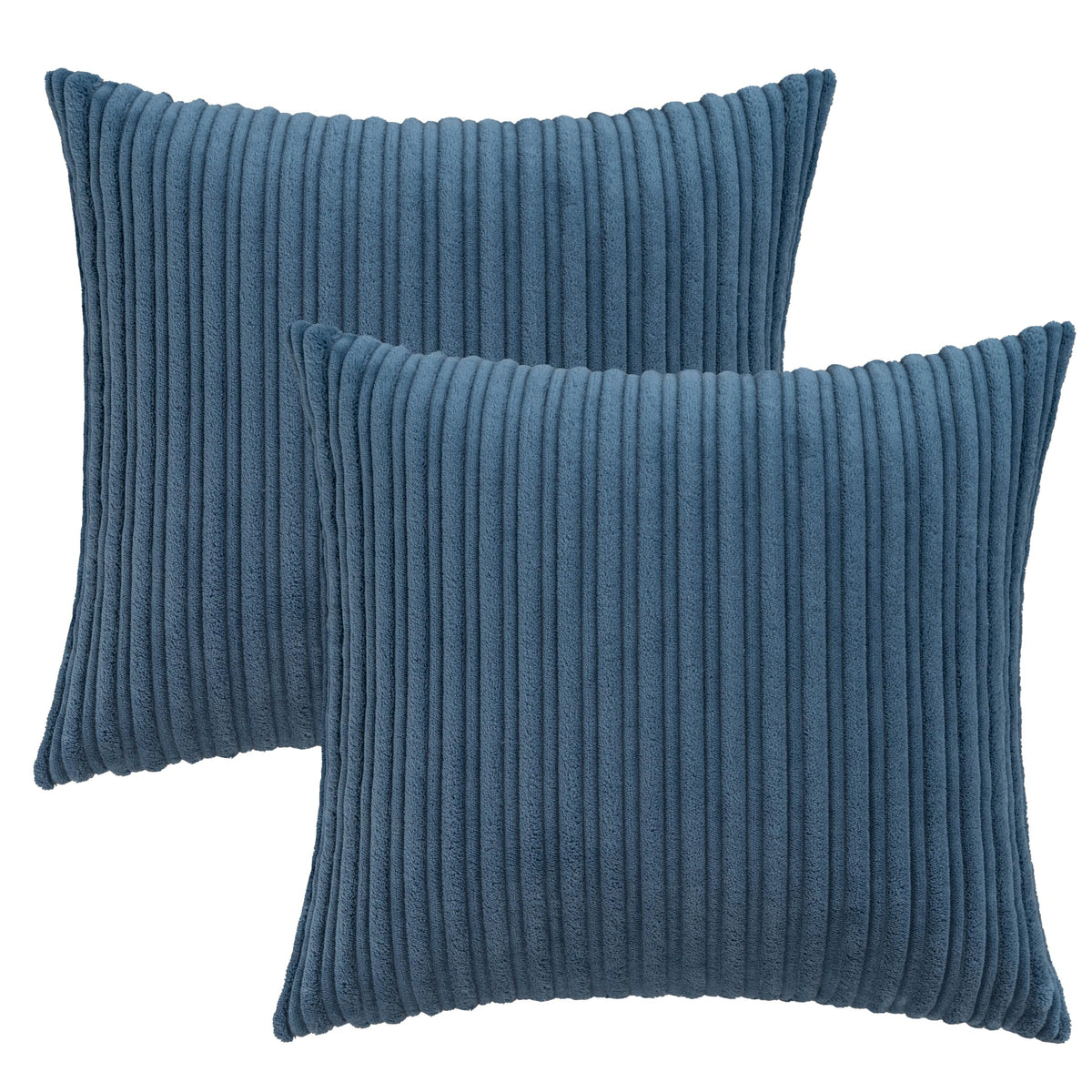 UGASA Velvet 12x20 Inch Lumbar Soft Throw Pillow Cover Boho Farmhouse Decorative Corduroy Striped Both Sides Solid Rectangular Cushion Case for Couch Bedroom Sofa Home, 1 Piece, Beige