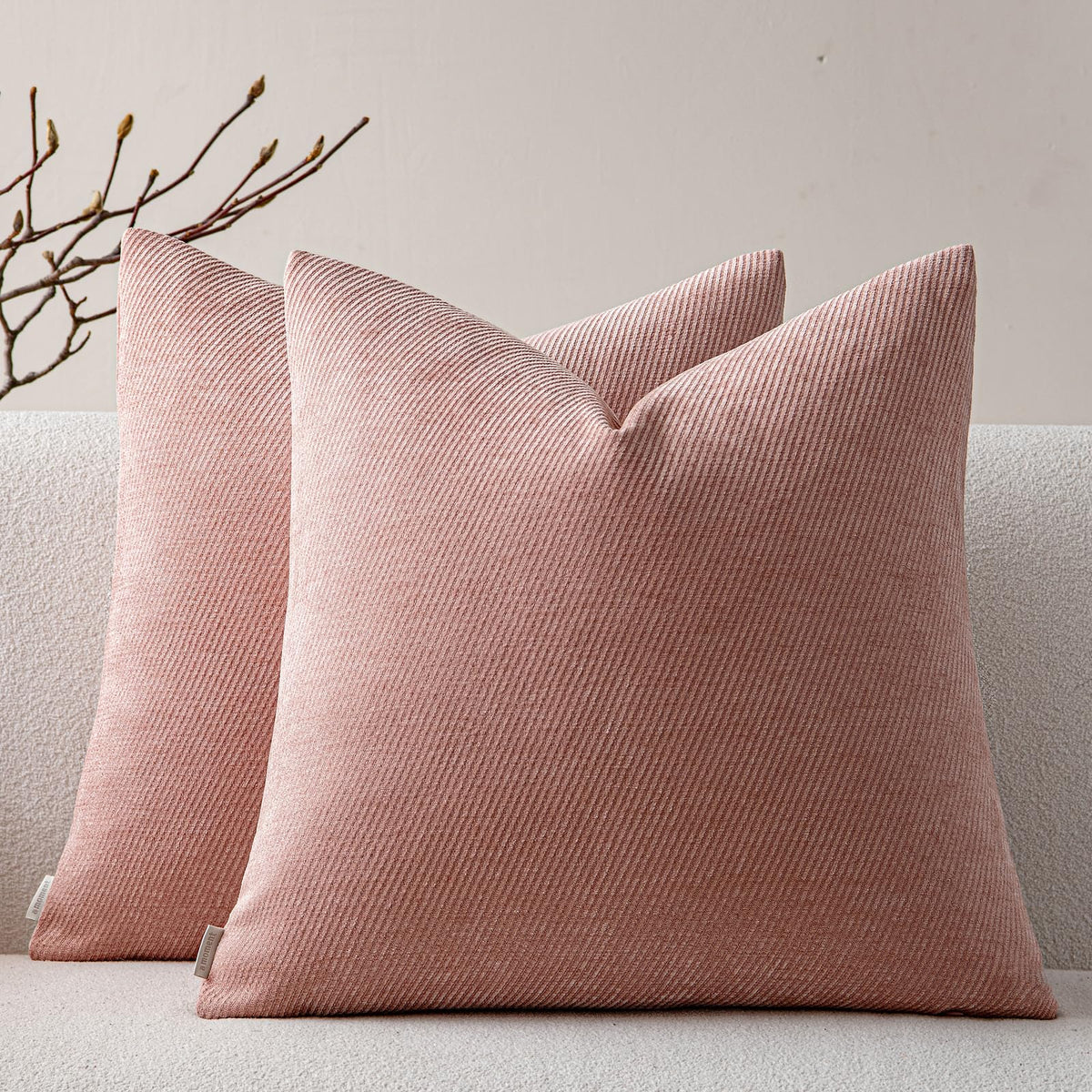 a moment Fall Decorative Throw Pillow Covers Pack of 2,12x20 Inch Rust