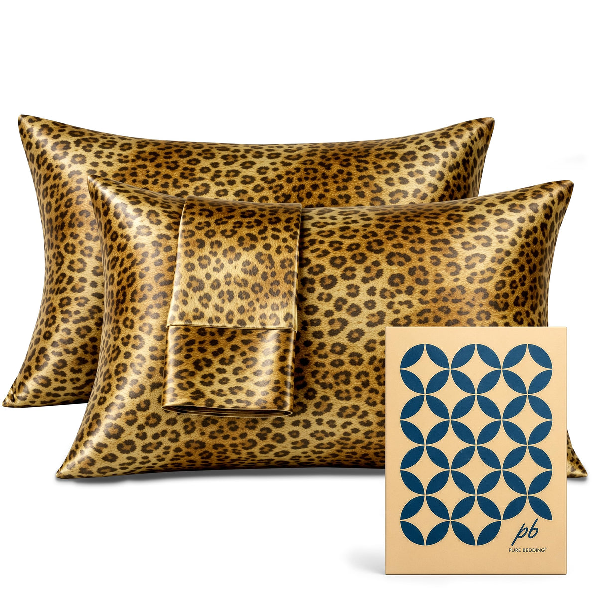 Pure Bedding Satin Pillowcase 2 Pack - Queen Size (20"x30", Black) - Silky Pillow Cases for Hair and Skin - Satin Pillow Covers with Envelope Closure - Extra Soft Premium Microfiber
