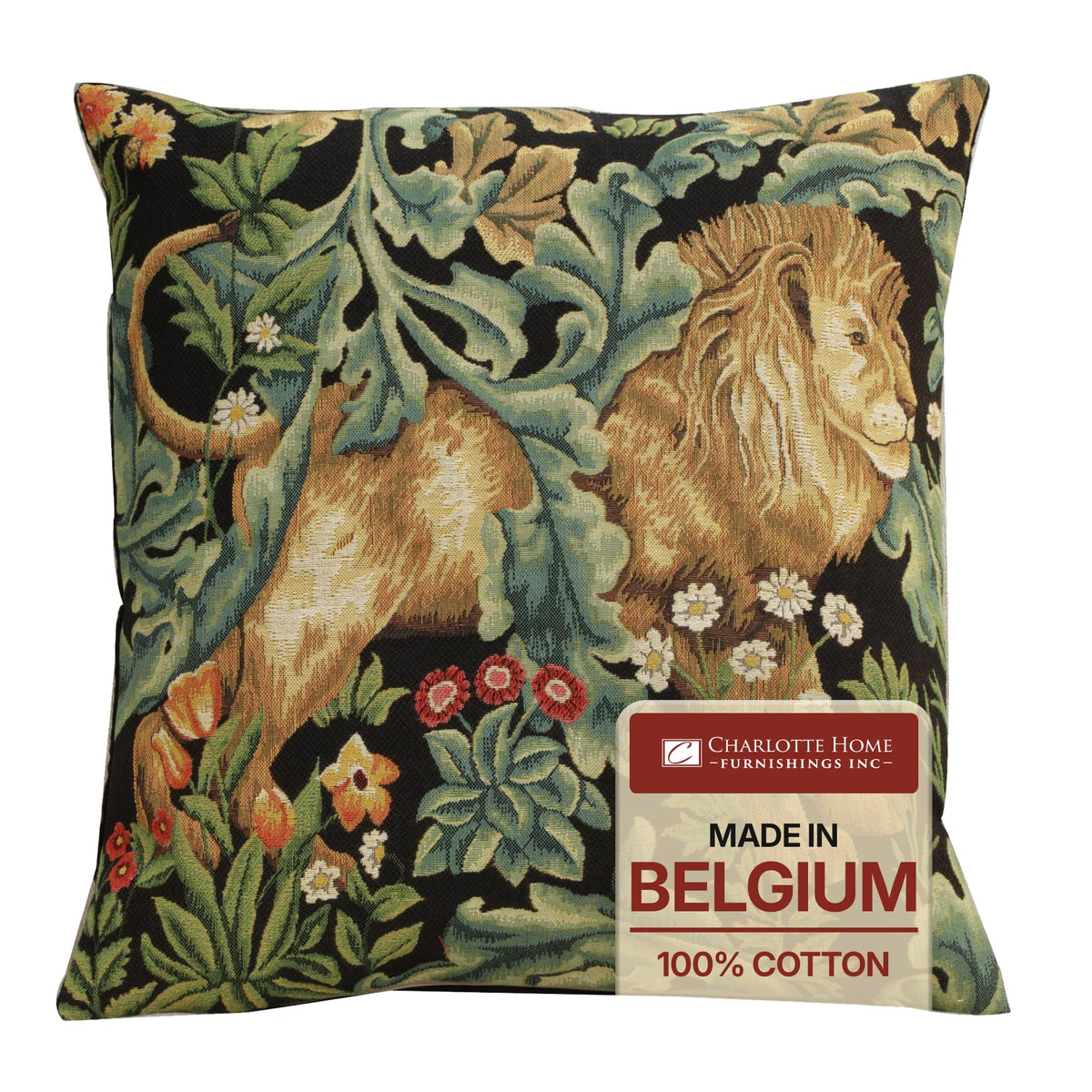 William Morris Tree of Life Light Tapestry Throw Pillow Cover 18 x 18 in