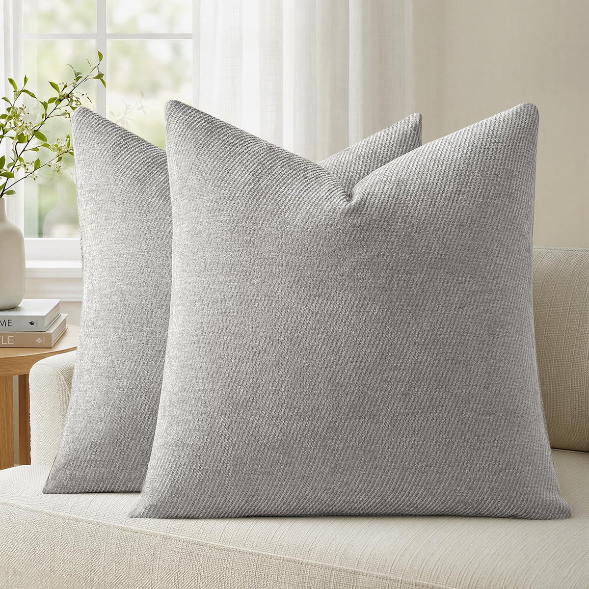 a moment Fall Decorative Throw Pillow Covers Pack of 2,12x20 Inch Rust