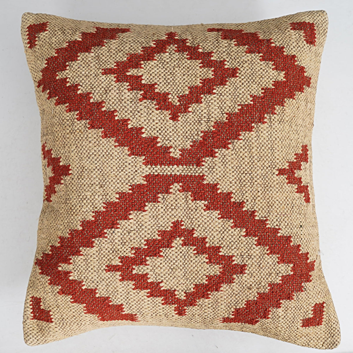 Indian Vintage Kilim Hand Loom Cushion Cover 18X18 Pillows Boho Ethnic Shams Jute Pillow Cases Rug Boho