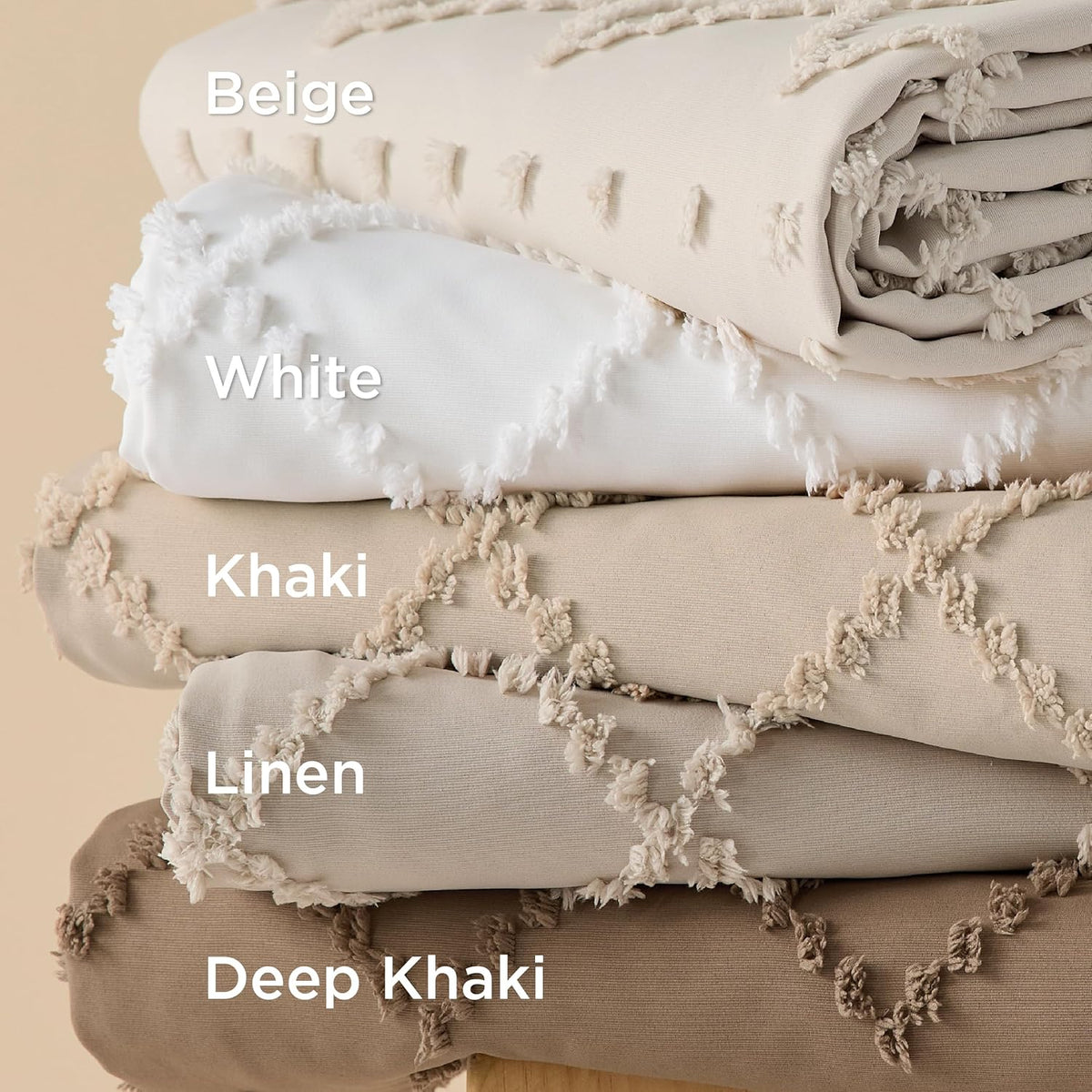 Bedsure White Boho Duvet Cover Queen, Soft Vintage Embroidery