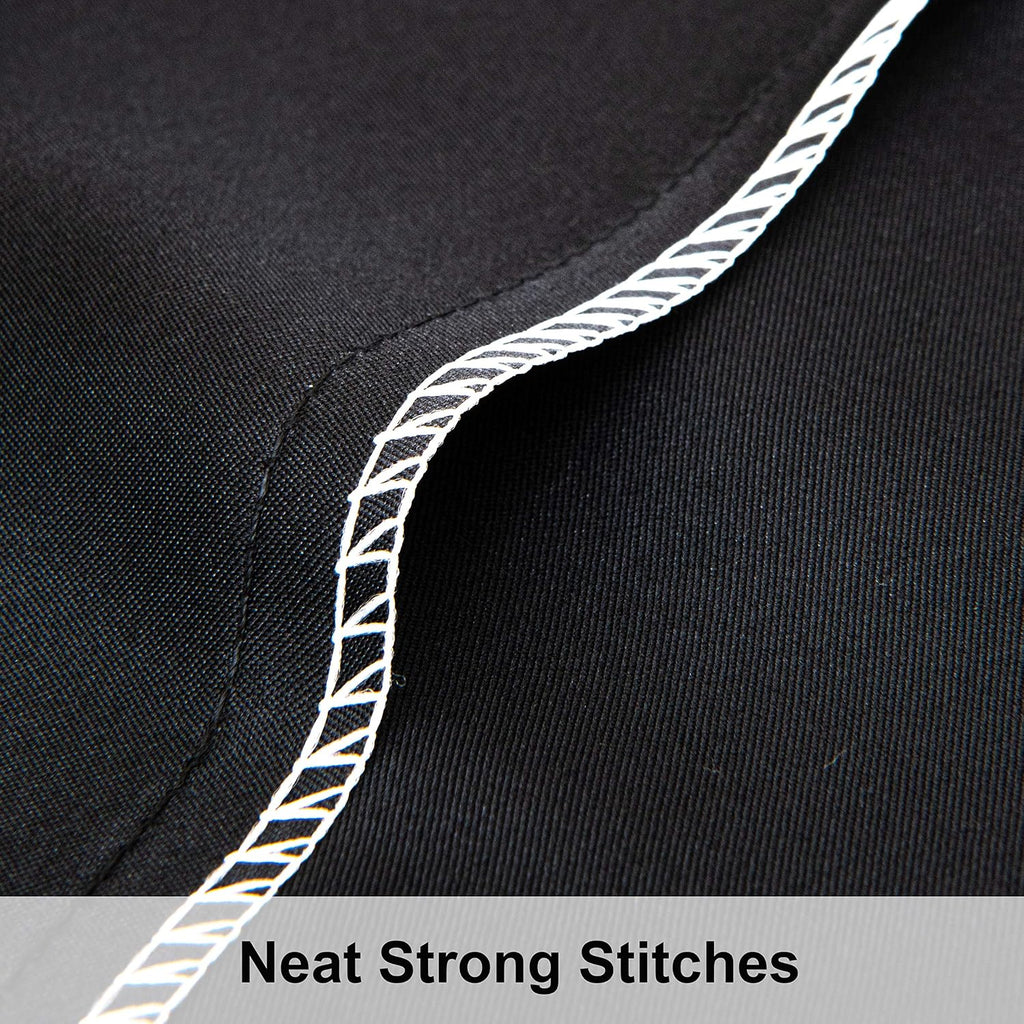 NTBAY Standard Satin Pillowcases, Set of 2, Black