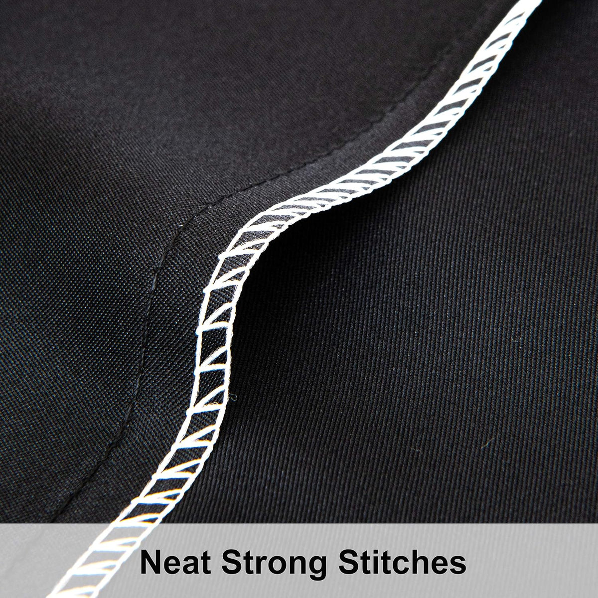 NTBAY Standard Satin Pillowcases, Set of 2, Black