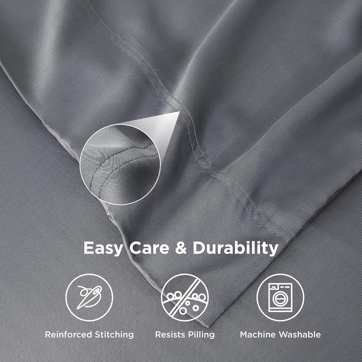 Bedsure PureWoven Pillow Cases Queen Set of 2, Rayon Derived from Bamboo
